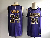 Lakers 24 Kobe Bryant Purple 2018-19 City Edition Nike Swingman Jersey,baseball caps,new era cap wholesale,wholesale hats